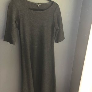 Eileen Fisher gray wool blend dress size small